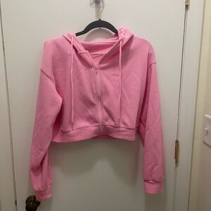 HALARA Pink Cropped Hoodie